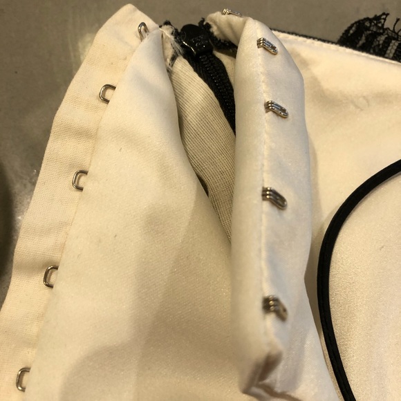 Lela Rose strapless dress.  Black over nude size 4 - Picture 5 of 5